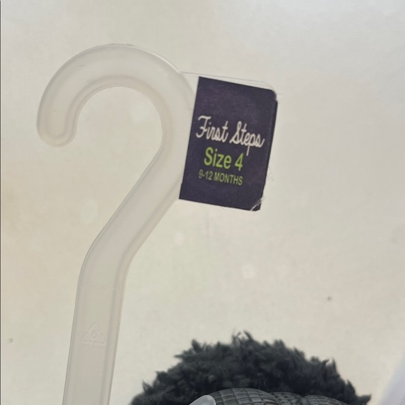 Black Fuzzy Bubble Crocs with Glow in Dark Stars. Perfect for Halloween - Picture 3 of 4